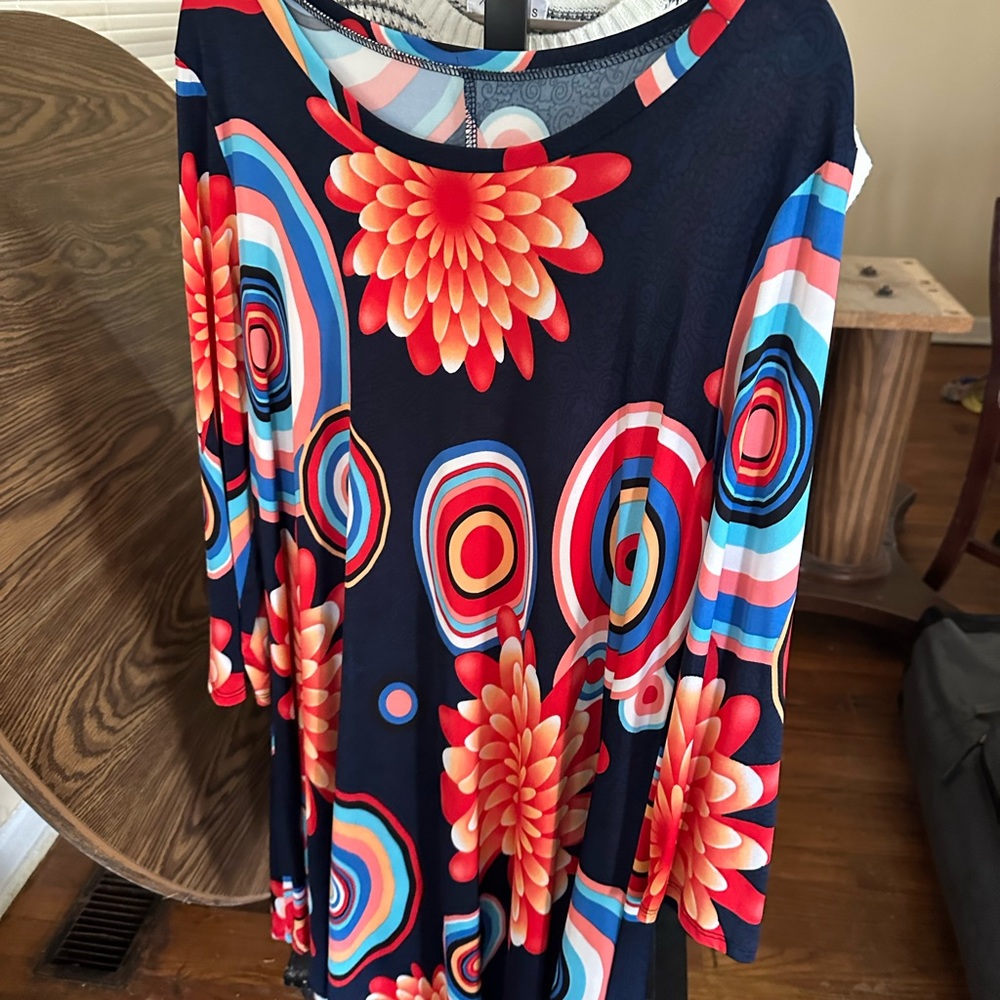 Colorful Floral Women's Top